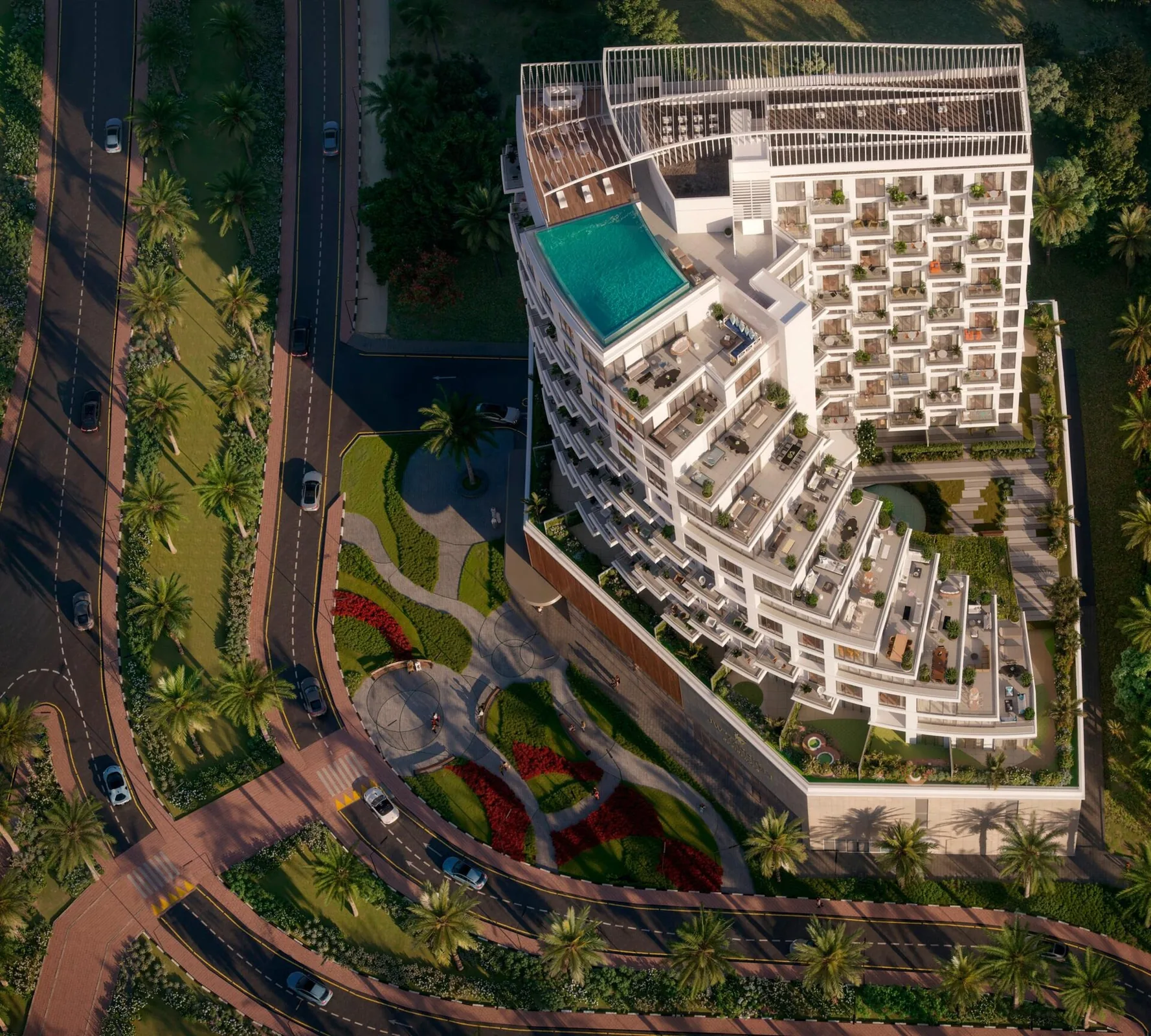 JW Marriott Residences aerial view